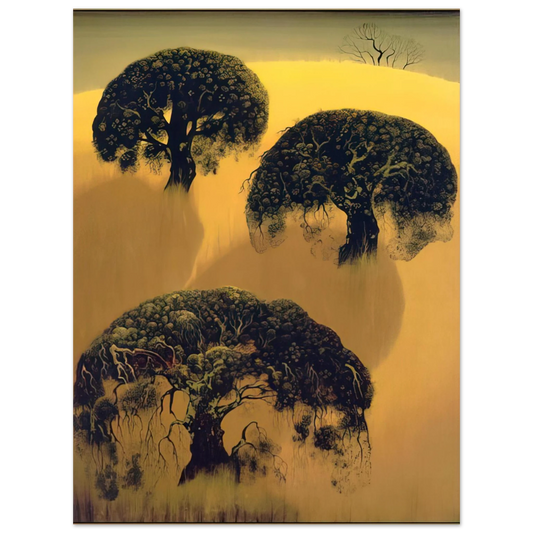 Eyvind Earle - Three Oaks Fine Art Poster - Default Title