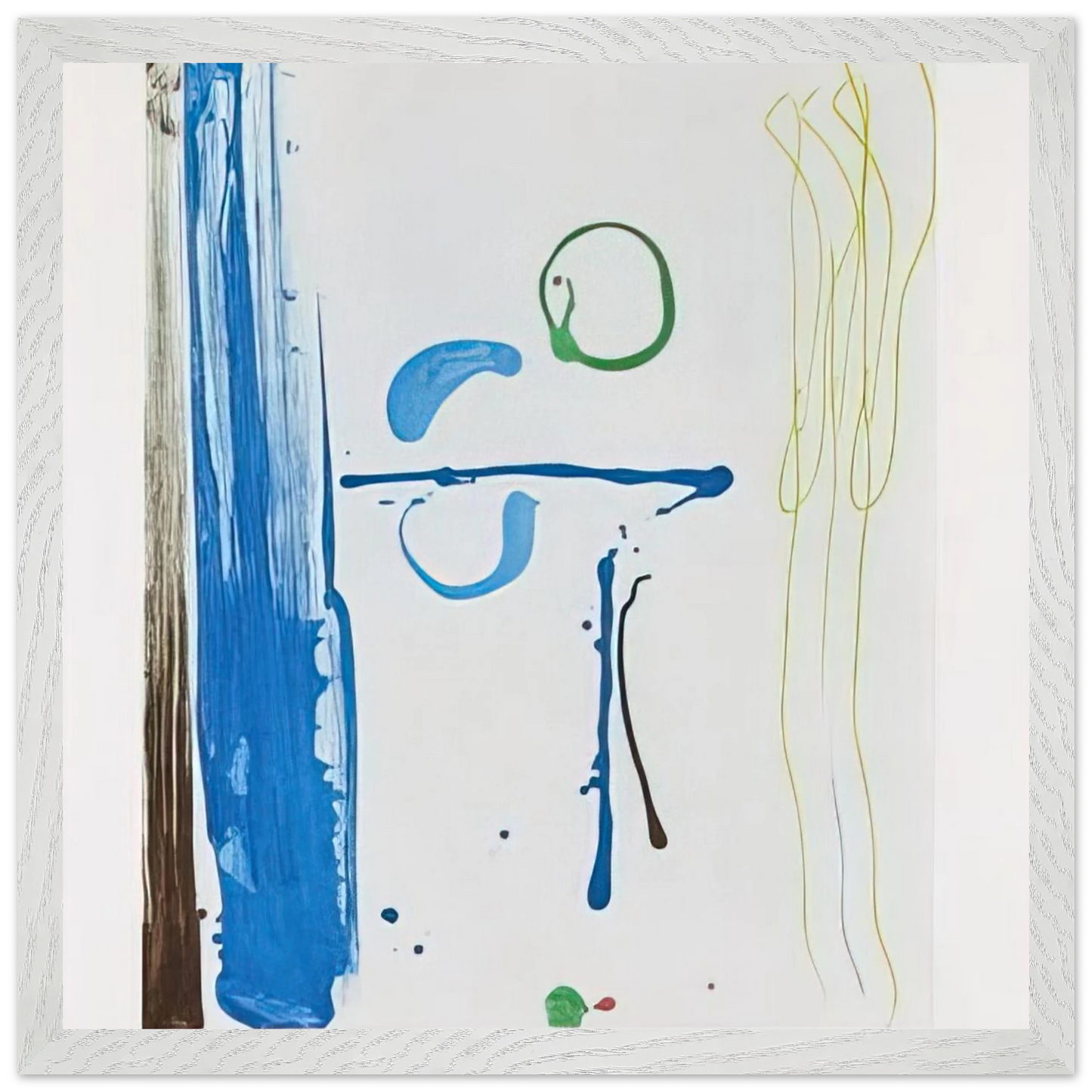 Helen Frankenthaler - Sunshine After Rain - 1987 Wall art - 45x60 cm / 18x24 inches - Premium Wooden Framed Poster With Fine Art Paper - Wood frame