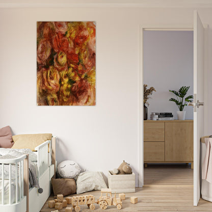 Study of Flowers - Pierre-Auguste Renoir Brushed Aluminum Print - 70x100 cm / 28x40 inches | Pierre-Auguste Renoir Aluminum Print | Pierre-Auguste Renoir Prints