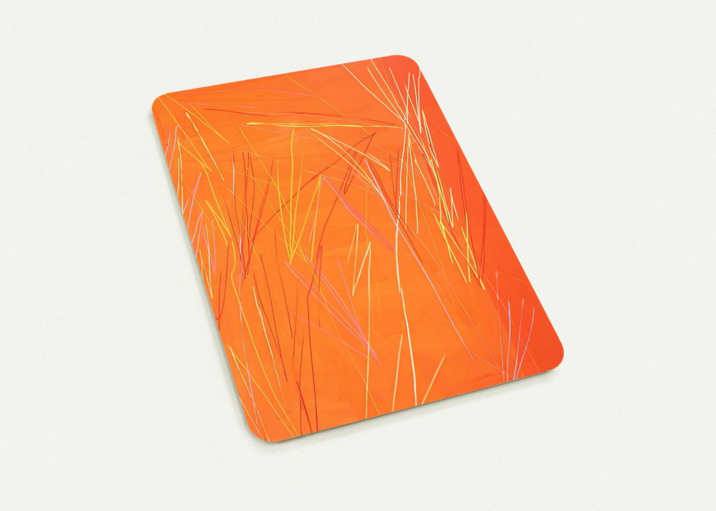 Fire Flute - 1974 By Ronnie Landfield Pack of 10 Post Cards | Ronnie Landfield Post Cards | A6 (10.5 x 14.8 cm) - 4.1 x 5.8 inches