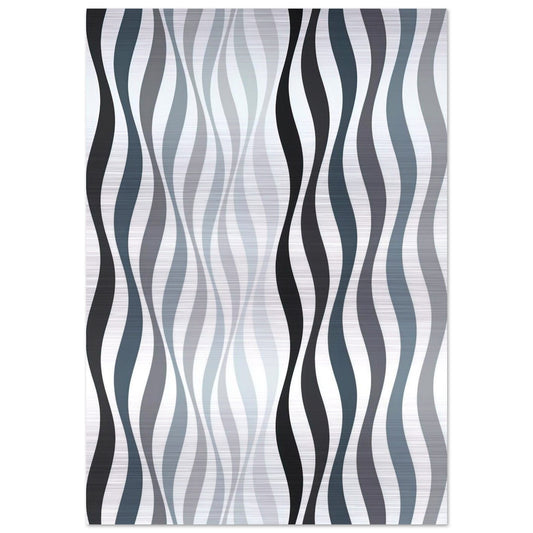 ARREST 2 1965 - Bridget Riley Brushed Aluminum Print - 70x100 cm / 28x40 inches | Bridget Riley Aluminum Print | Bridget Riley Prints