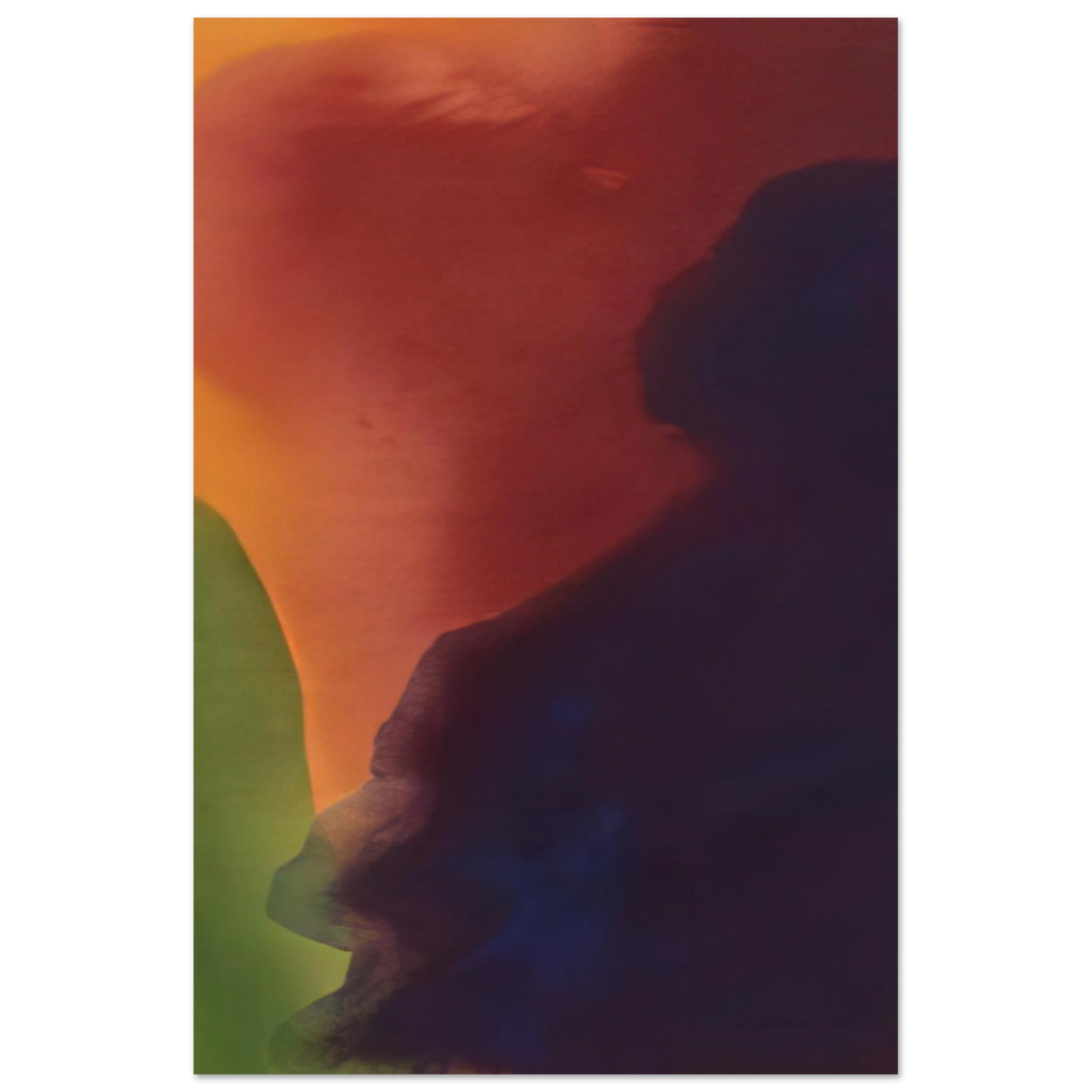 Helen Frankenthaler - Blue Atmosphere III - 1963 Wall art - 50x50 cm / 20x20 inches - Fine Art Poster - -
