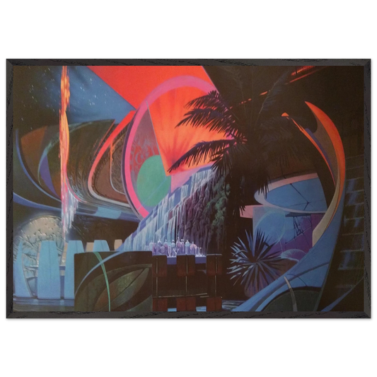 Syd Mead N11 - Syd Mead Framed Art Print – Black Wooden Frame - Default Title - -Framed Art Print
