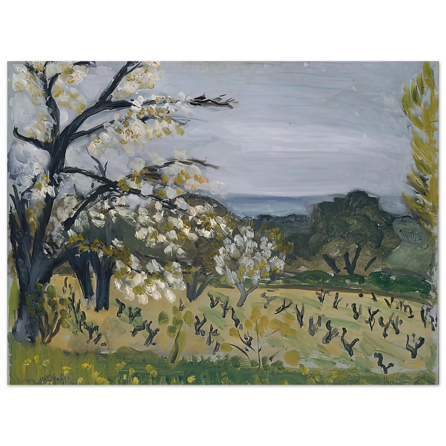 Henri Matisse - LANDSCAPE NICE 1919 Fine Art Poster - Default Title