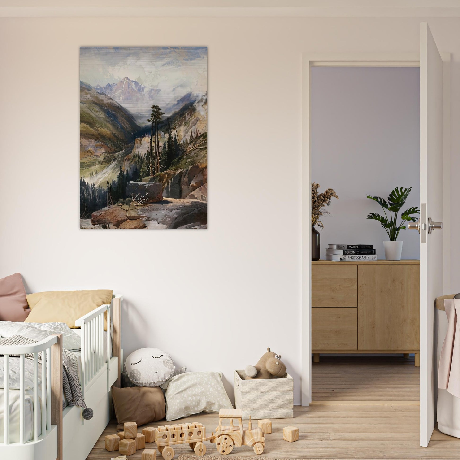 The Mountain of the Holy Cross Colorado - Thomas Moran Brushed Aluminum Print - 70x100 cm / 28x40 inches | Thomas Moran Aluminum Print | Thomas Moran Prints