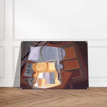THE TABLE IN FRONT OF THE WINDOW 1921 - Juan Gris Acrylic Print - 70x100 cm / 28x40″ inches | Juan Gris Wall Art | Juan Gris Prints