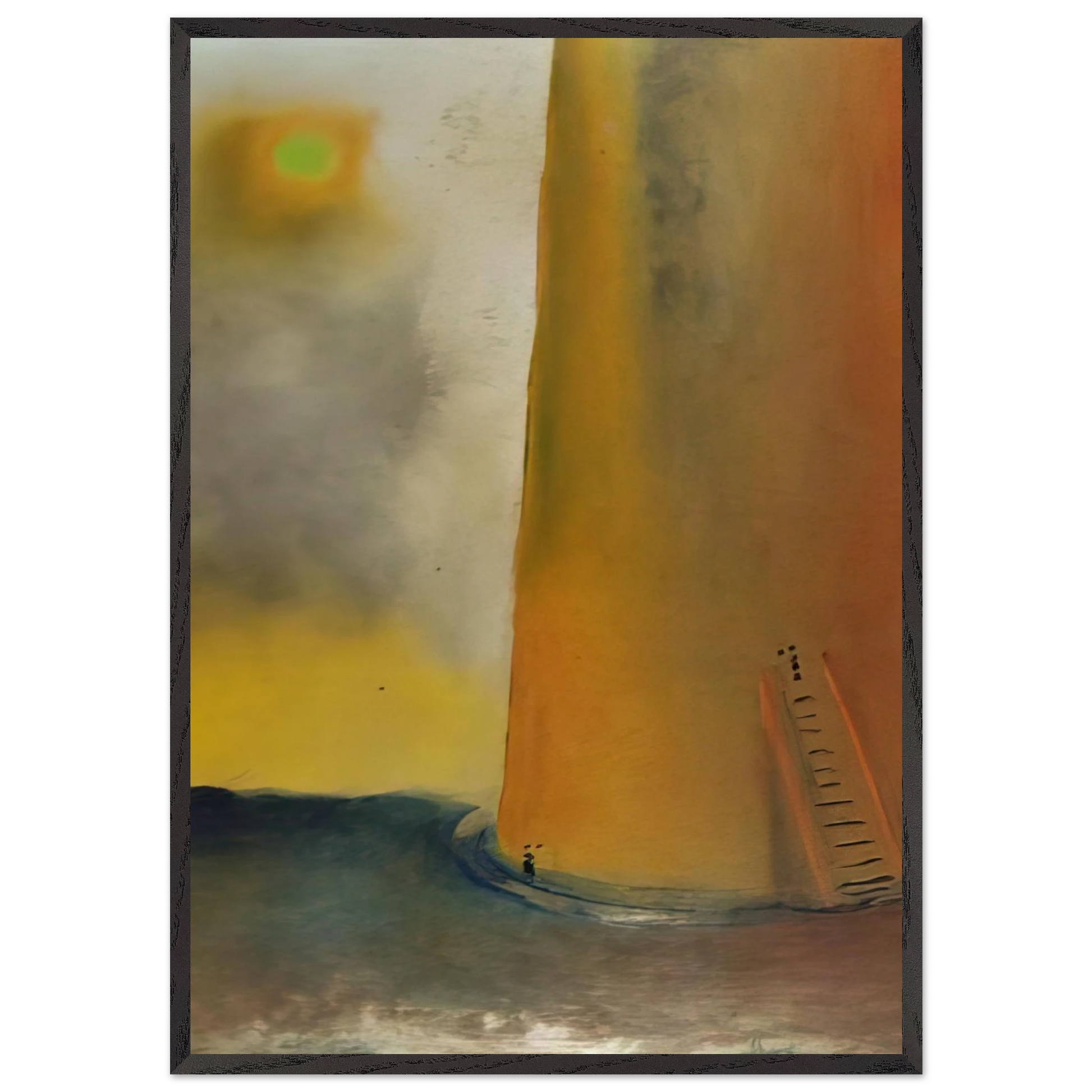 TOWER 1 - Salvador Dali Framed Art Print – Black Wooden Frame - Default Title - -Framed Art Print