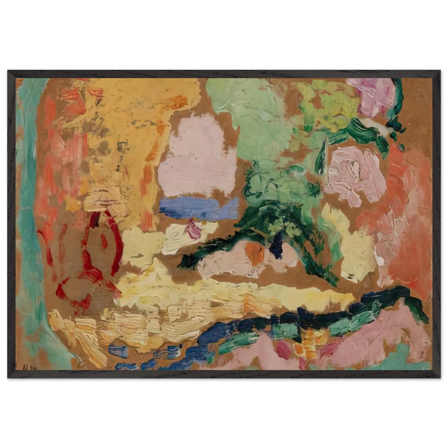 SKETCH FOR LE BONHEUR DE VIVRE 1906 - Henri Matisse Framed Art Print – Black Wooden Frame - Default Title - -Framed Art Print