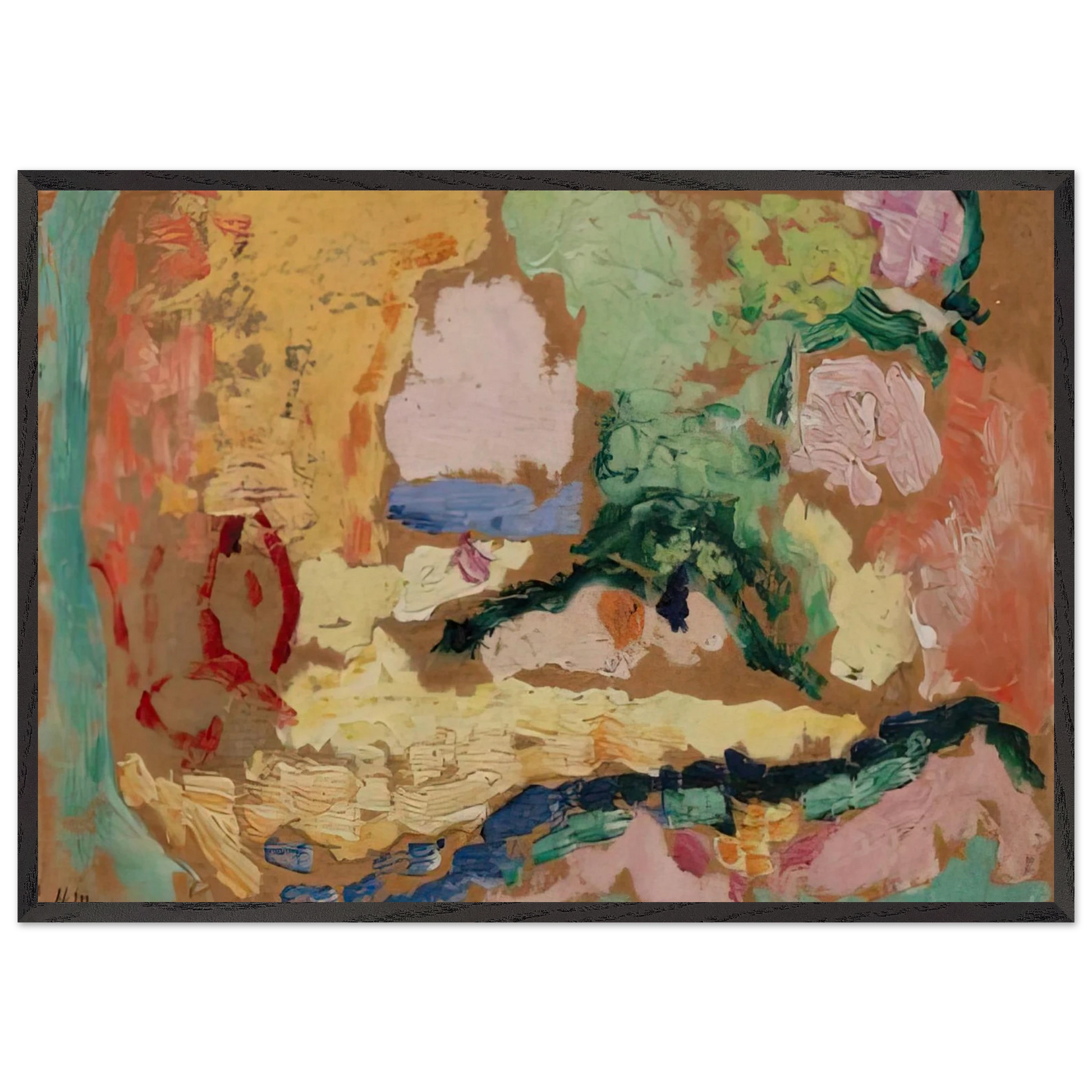 SKETCH FOR LE BONHEUR DE VIVRE 1906 - Henri Matisse Framed Art Print – Black Wooden Frame - Default Title - -Framed Art Print