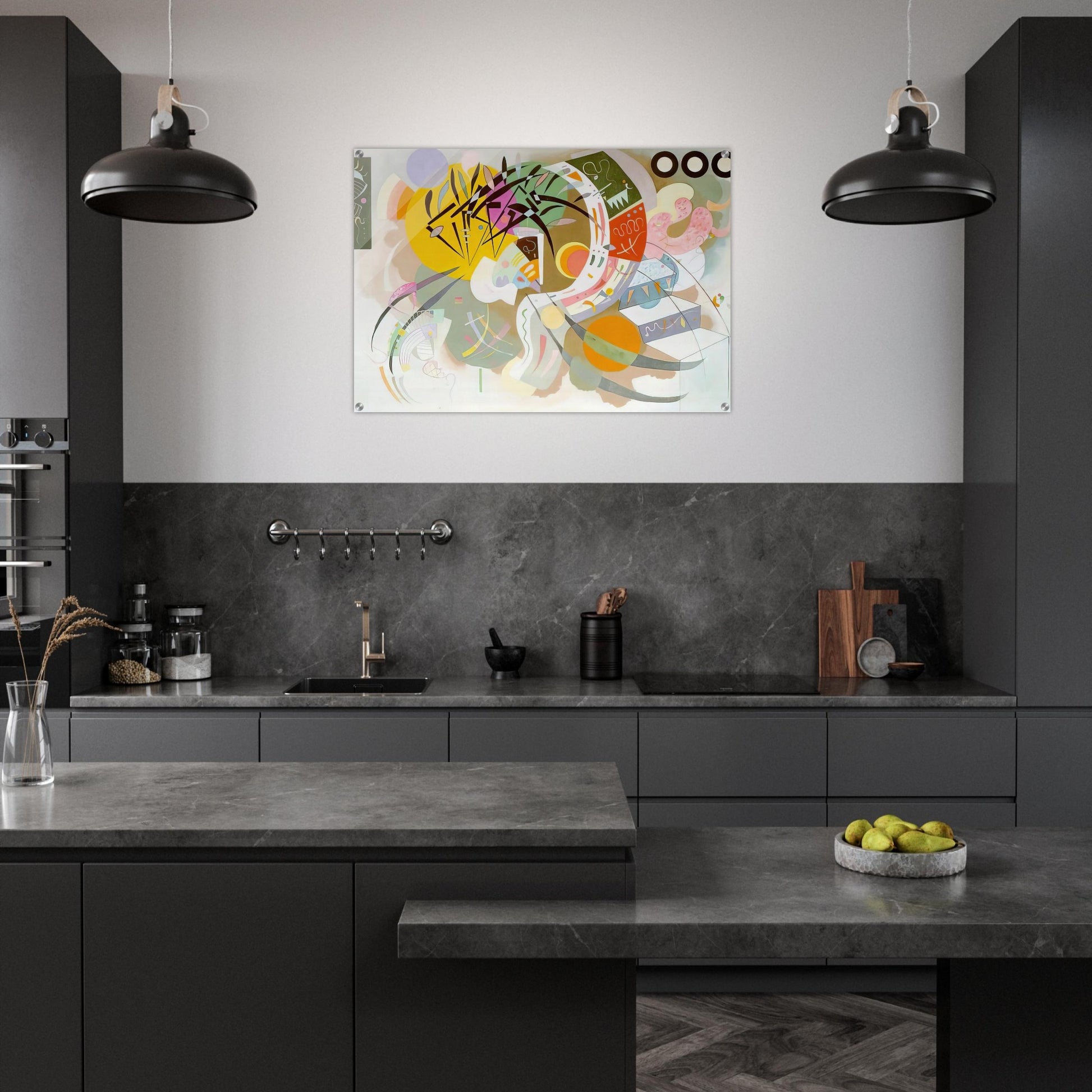 DOMINANT CURVE 1936 - Wassily Kandinsky Acrylic Print - 70x100 cm / 28x40″ inches | Wassily Kandinsky Wall Art | Wassily Kandinsky Prints