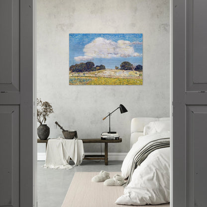 Dragon Cloud, Old Lyme - Childe Hassam Brushed Aluminum Print - 70x100 cm / 28x40 inches | Childe Hassam Aluminum Print | Childe Hassam Prints