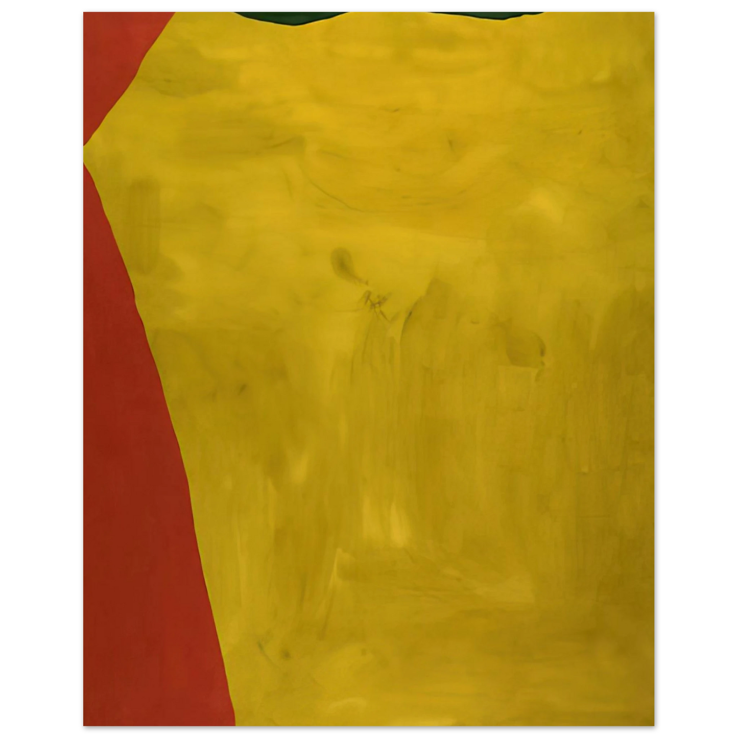 Helen Frankenthaler - Blessing of the Fleet - 1969 Wall art - 30x40 cm / 12x16 inches - Premium Wooden Framed Poster With Fine Art Paper - White frame