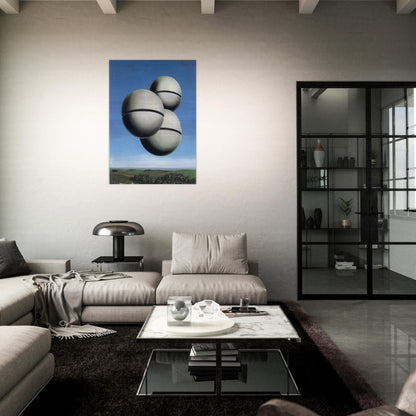 THE VOICE OF SPACE 1928 - Rene Magritte Brushed Aluminum Print - 70x100 cm / 28x40 inches | Rene Magritte Aluminum Print | Rene Magritte Prints