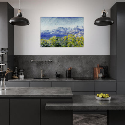 View of Ventimiglia - claude monet Acrylic Print - 70x100 cm / 28x40″ inches