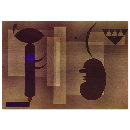 GLOOMY SITUATION 1933 - Wassily Kandinsky Brushed Aluminum Print - 70x100 cm / 28x40 inches | Wassily Kandinsky Aluminum Print | Wassily Kandinsky Prints