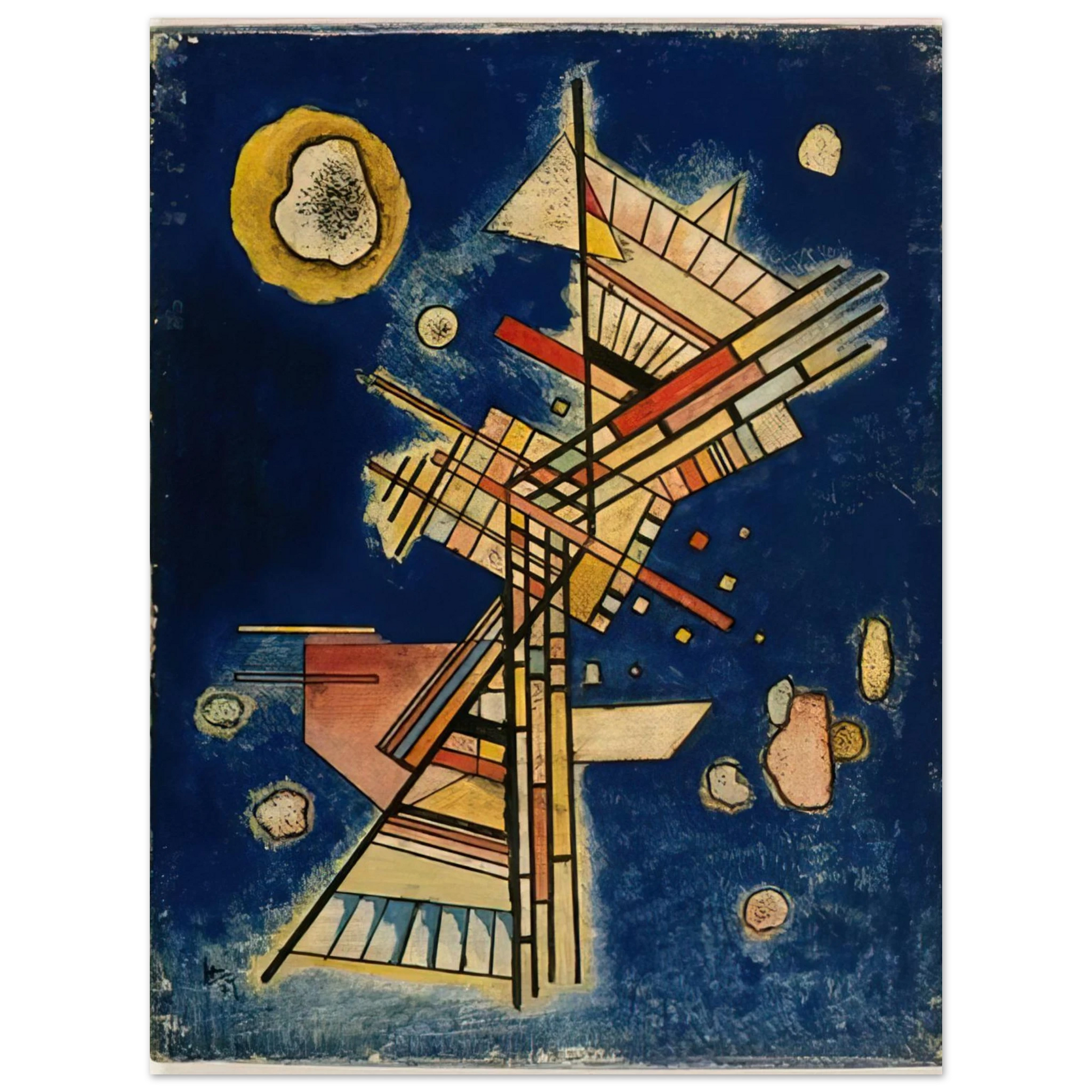 Wassily Kandinsky - DARK FRESHNESS 1927 Fine Art Poster - Default Title