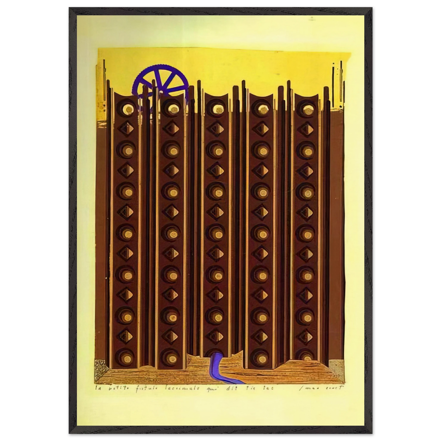 The Small Fistule That Says Tic Tac - Max Ernst Framed Art Print – Black Wooden Frame - Default Title - -Framed Art Print