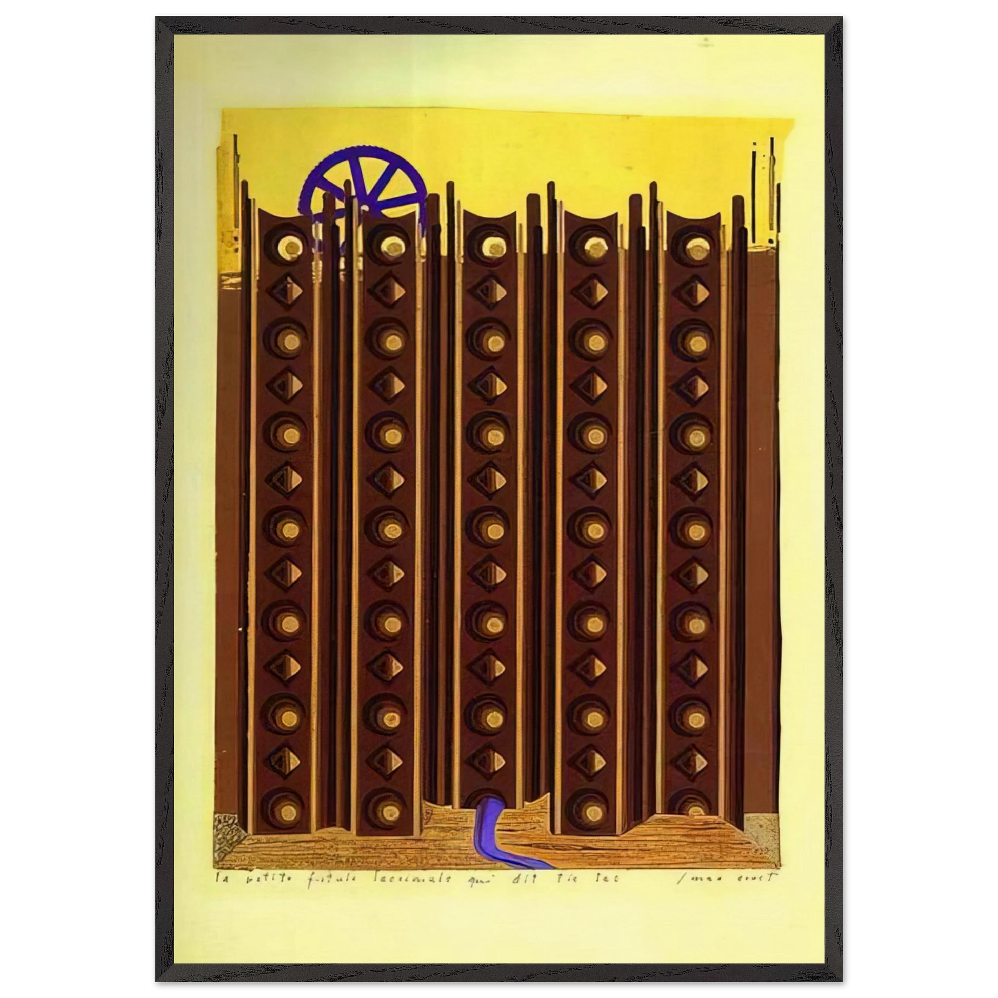 The Small Fistule That Says Tic Tac - Max Ernst Framed Art Print – Black Wooden Frame - Default Title - -Framed Art Print