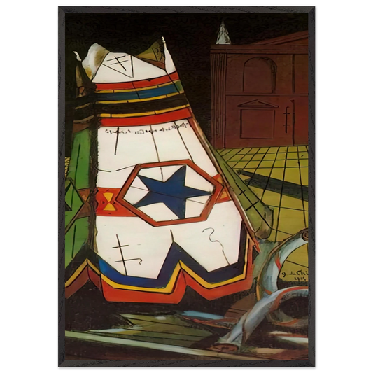 PLAYTHINGS OF THE PRINCE 1915 - Giorgio de Chirico Framed Art Print – Black Wooden Frame - Default Title - -Framed Art Print