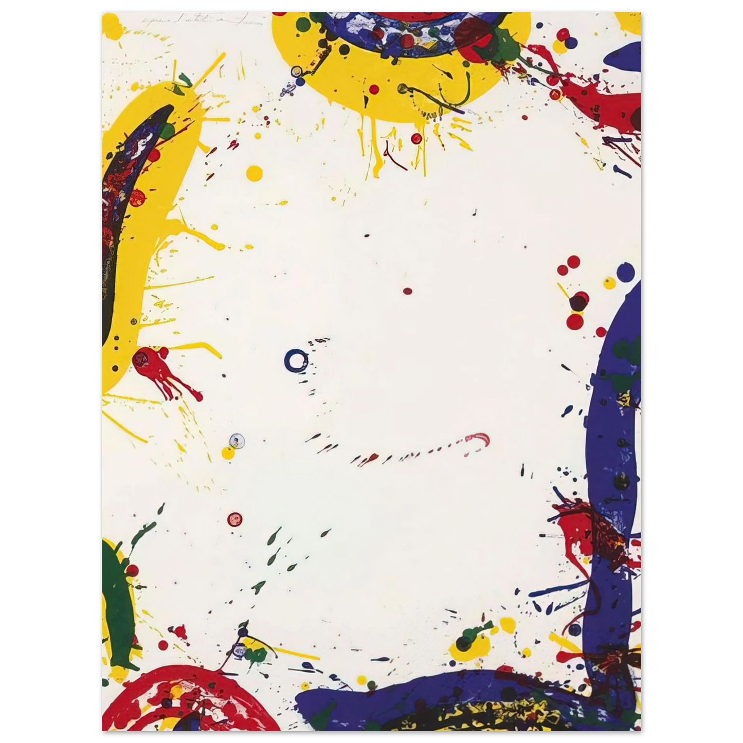 Sam Francis - Upper Yellow II  Lembark L73  Fine Art Poster - Default Title
