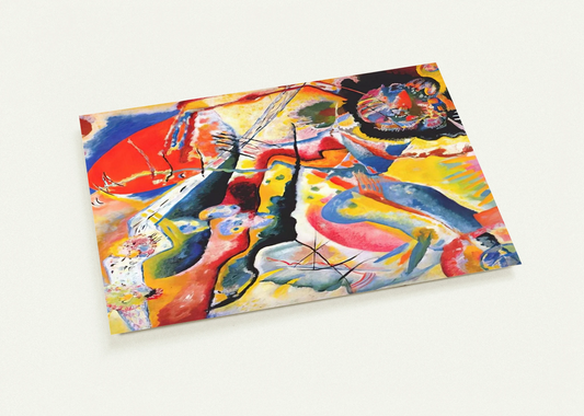 PAINTING WITH RED SPOT 1914 By Wassily Kandinsky Pack of 10 Post Cards | Wassily Kandinsky Post Cards | A6 (10.5 x 14.8 cm) - 4.1 x 5.8 inches