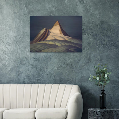 Isolation Peak, Rocky Mountains - 1930 - Lawren Harris Brushed Aluminum Print - 70x100 cm / 28x40 inches | Lawren Harris Aluminum Print | Lawren Harris Prints