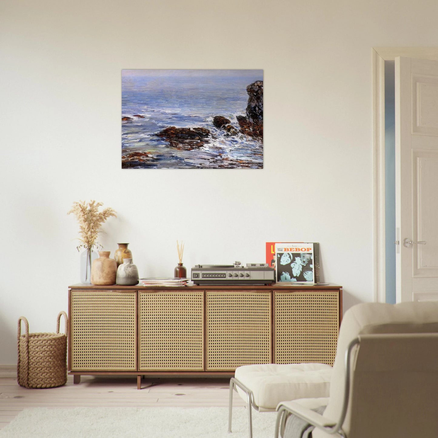 Seascape - Childe Hassam Brushed Aluminum Print - 70x100 cm / 28x40 inches | Childe Hassam Aluminum Print | Childe Hassam Prints