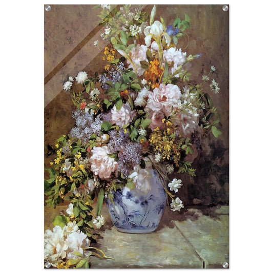 Spring Bouquet - Pierre-Auguste Renoir Acrylic Print - 70x100 cm / 28x40″ inches | Pierre-Auguste Renoir Wall Art | Pierre-Auguste Renoir Prints