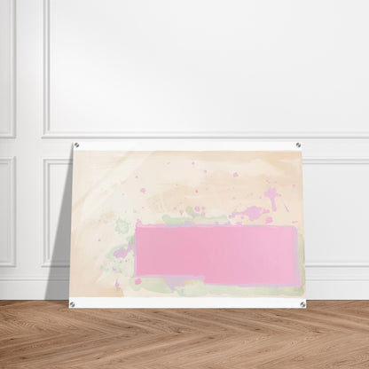 Orange-Pink-Green - 1971 - John Hoyland Acrylic Print - 70x100 cm / 28x40″ inches | John Hoyland Wall Art | John Hoyland Prints