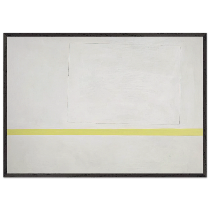 White Sun-Box - 1966 - Theodoros Stamos 70x100 cm / 28x40 inches Framed Art Print – Black Wooden Frame