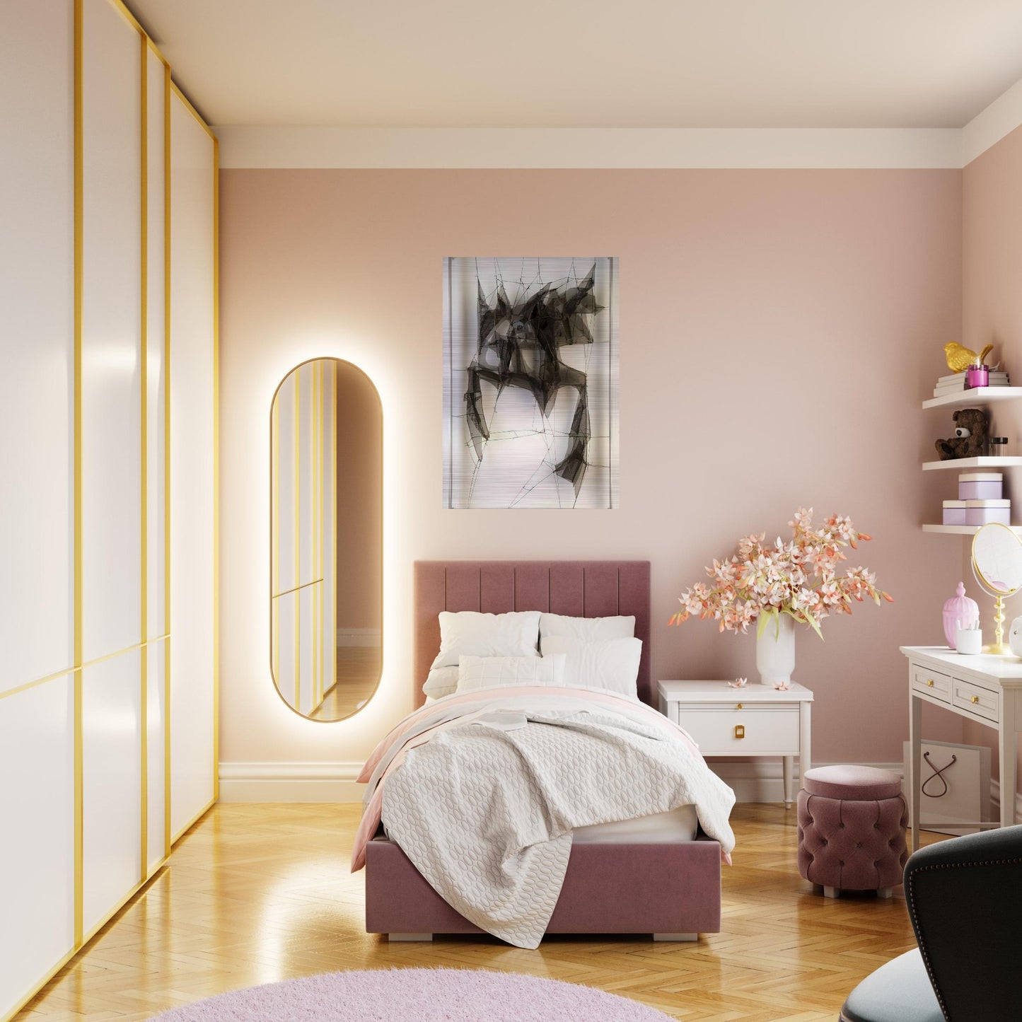 Metamorfosis Nocturno - 1960 - Manuel Rivera Brushed Aluminum Print - 70x100 cm / 28x40 inches | Manuel Rivera Aluminum Print | Manuel Rivera Prints