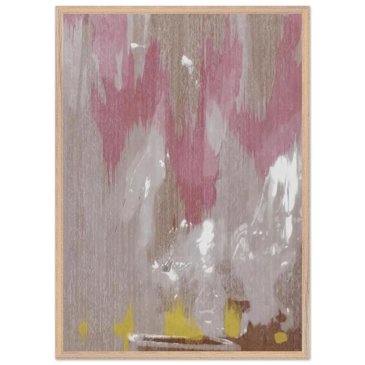 Helen Frankenthaler - Tales of Genji IV - 1998 Wall art - 50x70 cm / 20x28 inches - Premium Wooden Framed Poster With Fine Art Paper - Wood frame