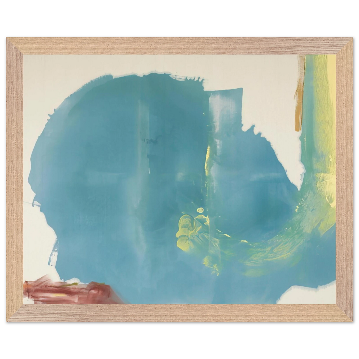 Helen Frankenthaler - Where Necessary - 1977 Wall art - 30x40 cm / 12x16 inches - Premium Wooden Framed Poster With Fine Art Paper - Wood frame