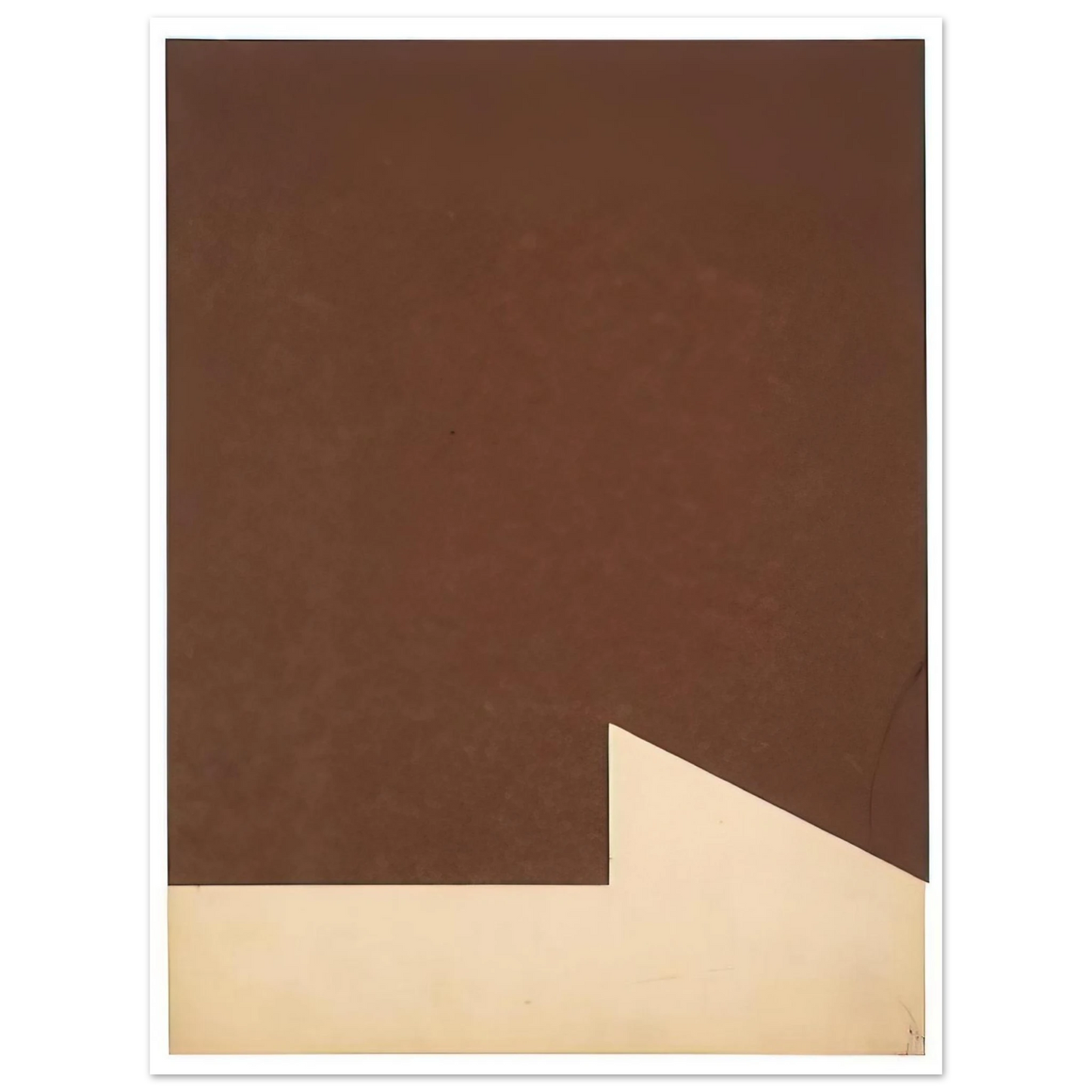 Ellsworth Kelly - Brown and White Fine Art Poster - Default Title