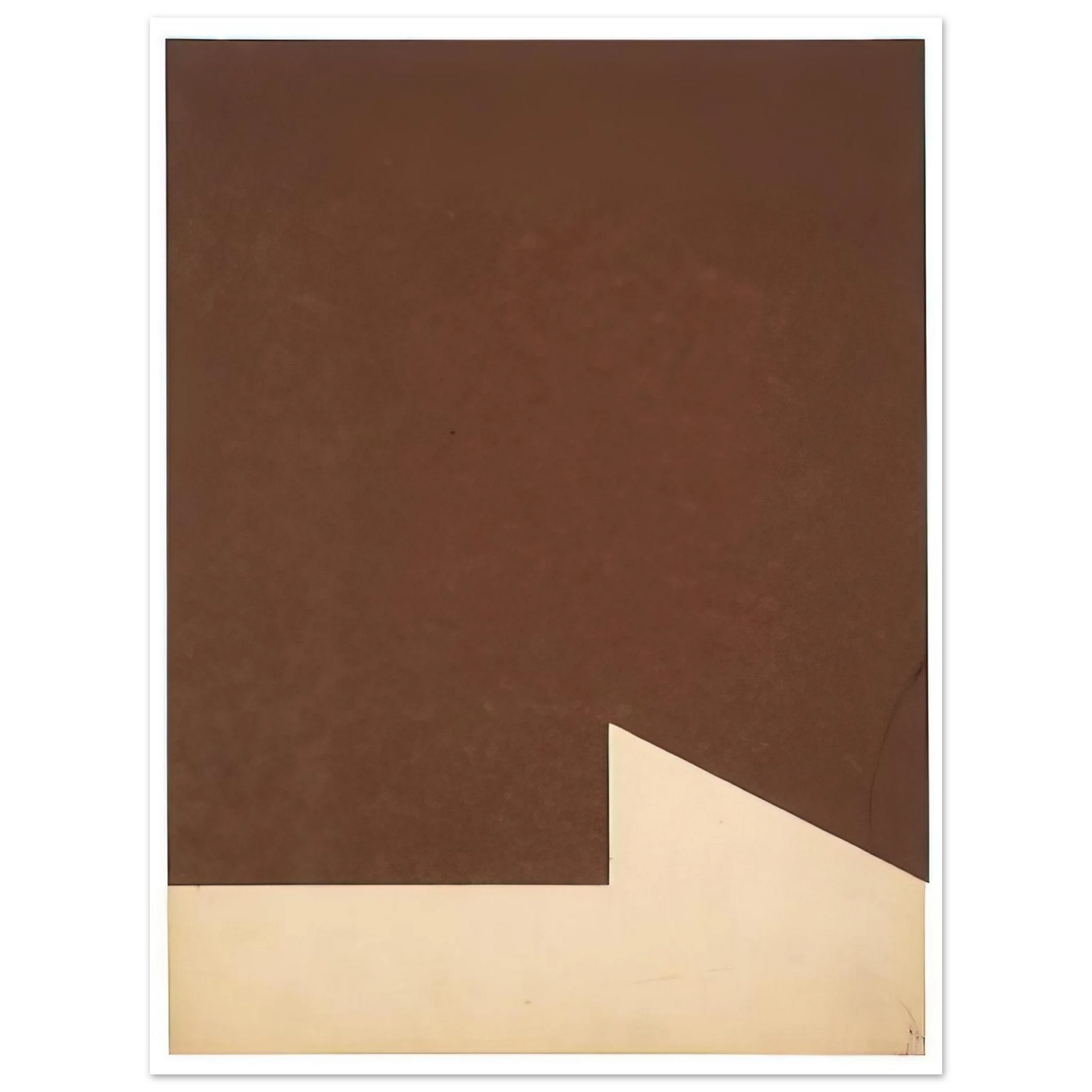 Ellsworth Kelly - Brown and White Fine Art Poster - Default Title