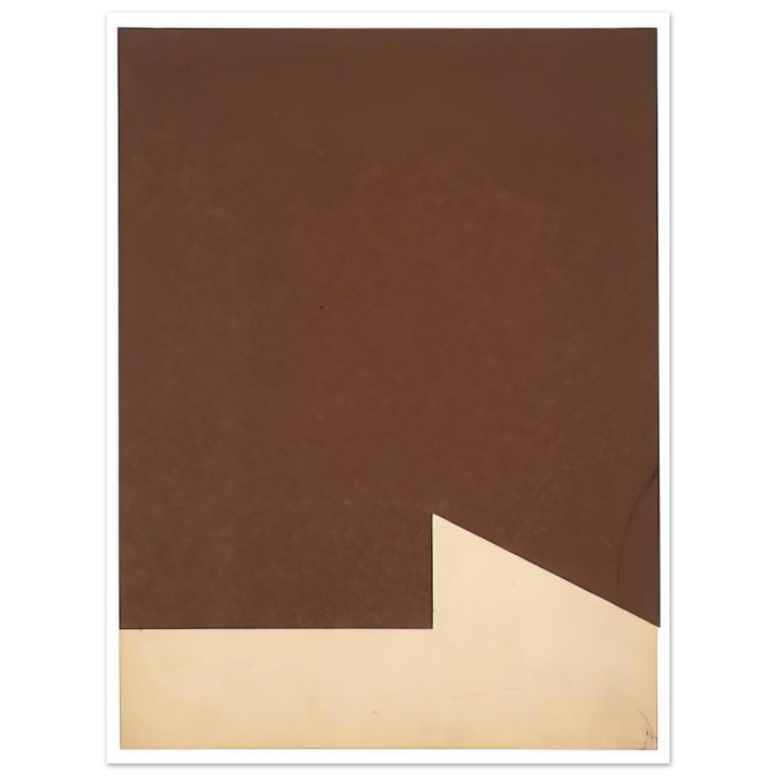 Ellsworth Kelly - Brown and White  75x100 cm / 30x40inches Fine Art Poster