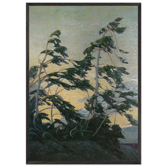 PINE ISLAND GEORGIAN BAY 1916 - Tom Thomson Framed Art Print – Black Wooden Frame - Default Title - -Framed Art Print