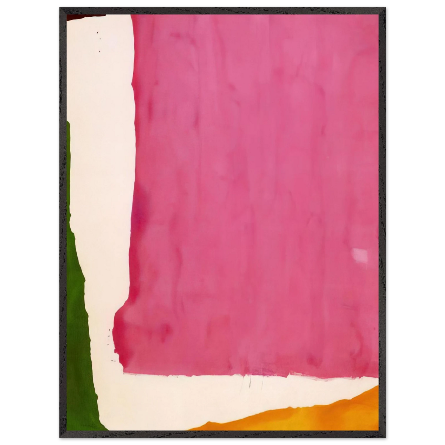 Helen Frankenthaler - Mauve District - 1966 Wall art - 50x70 cm / 20x28 inches - Premium Wooden Framed Poster With Fine Art Paper - Black frame