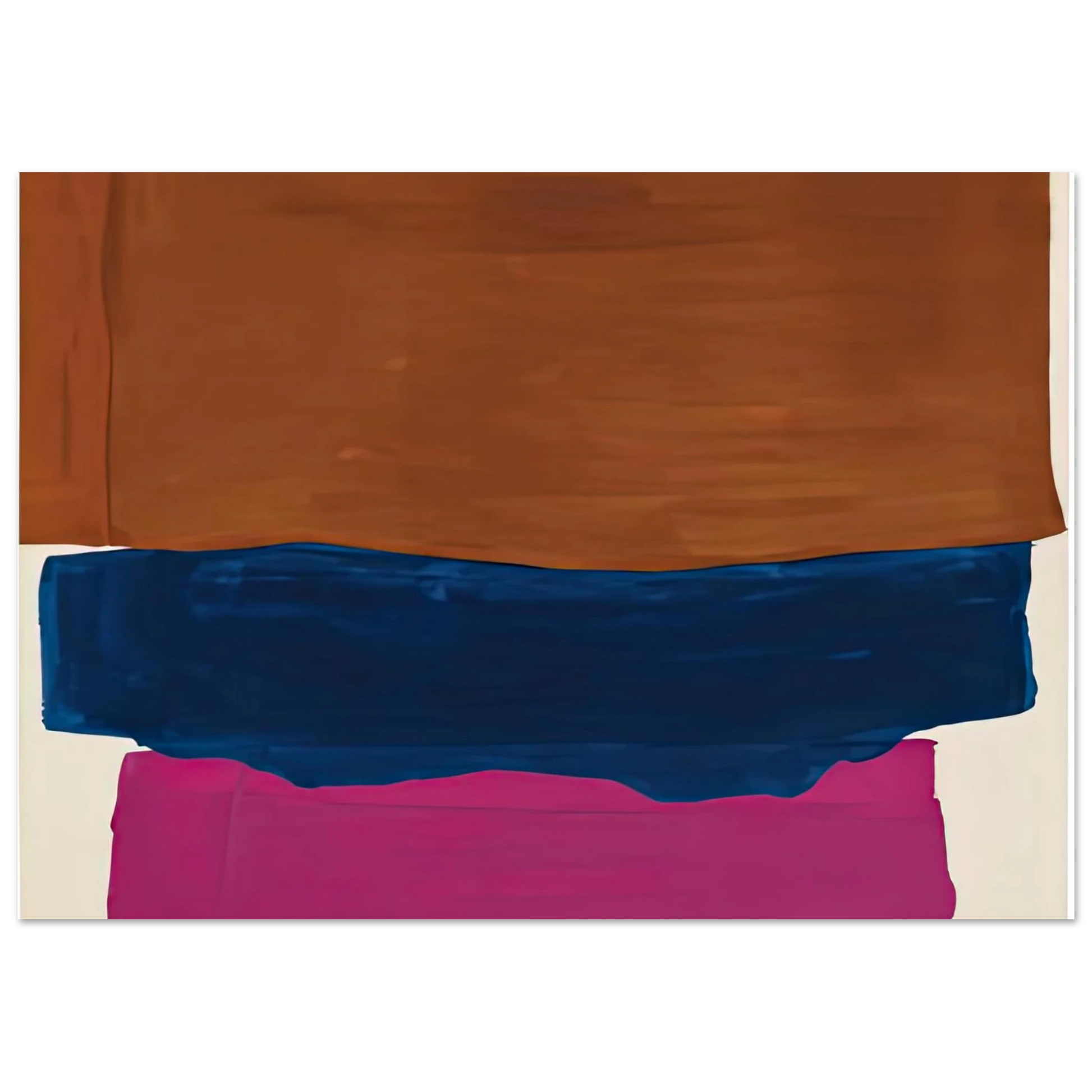 Helen Frankenthaler - Indian Summer, 1967- Wall Art - 30x40 cm / 12x16 inches - Premium Wooden Framed Poster With Fine Art Paper - Wood frame