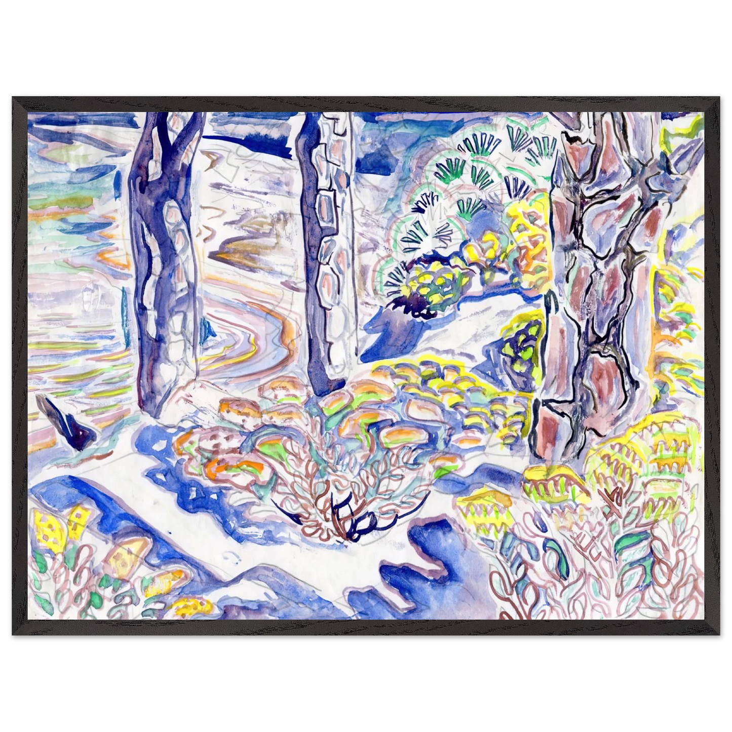 Walter Inglis Anderson - Walter Anderson Wall art - 30x40 cm / 12x16 Inches - Premium Wooden Framed Poster With Fine Art Paper - Wood frame