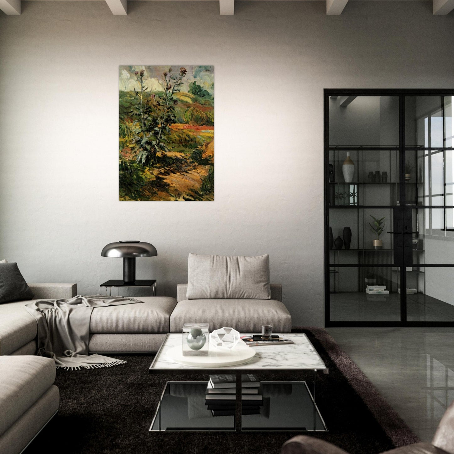 Two Thistles - Vincent van Gogh Brushed Aluminum Print - 70x100 cm / 28x40 inches | Vincent van Gogh Aluminum Print | Vincent van Gogh Prints
