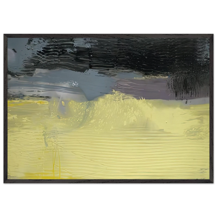 Sandstorm 1992- - Helen Frankenthaler 70x100 cm / 28x40 inches Framed Art Print – Black Wooden Frame