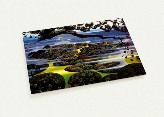 Mystic Mountain By Eyvind Earle Pack of 10 Post Cards | Eyvind Earle Post Cards | A6 (10.5 x 14.8 cm) - 4.1 x 5.8 inches