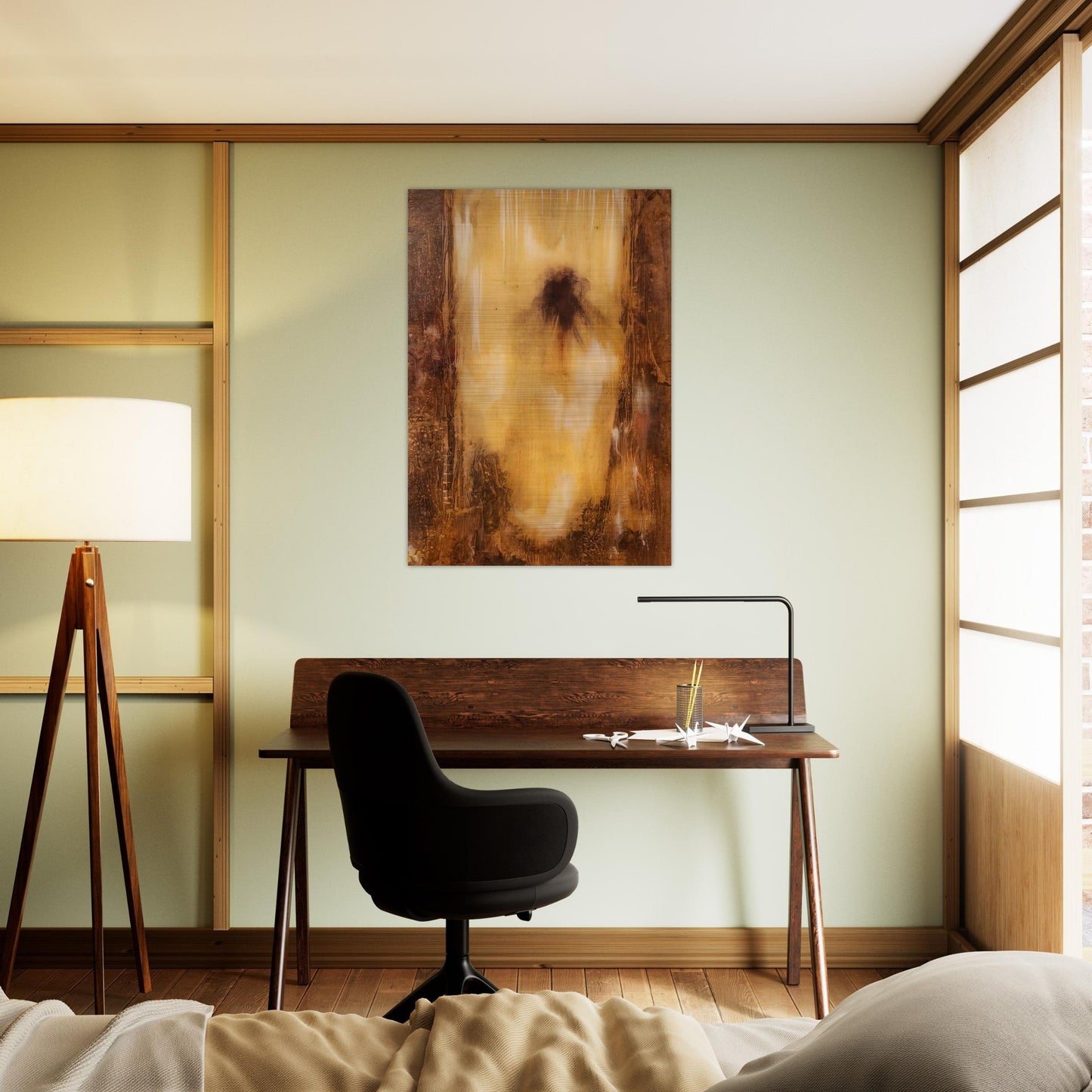 Homage of Melville - Abstract Expressionism - Paul Jenkins Brushed Aluminum Print - 70x100 cm / 28x40 inches | Paul Jenkins Aluminum Print | Paul Jenkins Prints