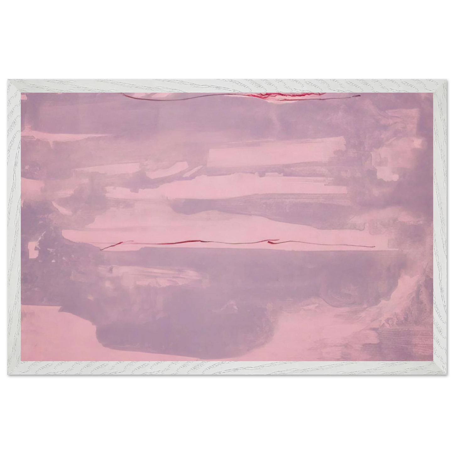 Helen Frankenthaler - Dream Walk - 1977 Wall art - 40x50 cm / 16x20 inches - Premium Wooden Framed Poster With Fine Art Paper - White frame