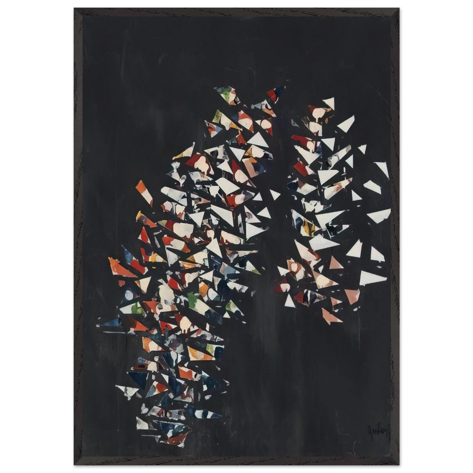 Z--Z--Z - 1998 - Robert Goodnough Framed Art Print – Black Wooden Frame - Default Title - -Framed Art Print