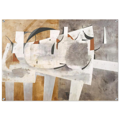 August 1956 Val d'Orcia - 1956 - Ben Nicholson Acrylic Print - 70x100 cm / 28x40″ inches | Ben Nicholson Wall Art | Ben Nicholson Prints