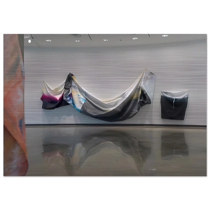 Black Garland - Sam Gilliam Brushed Aluminum Print - 70x100 cm / 28x40 inches | Sam Gilliam Aluminum Print | Sam Gilliam Prints