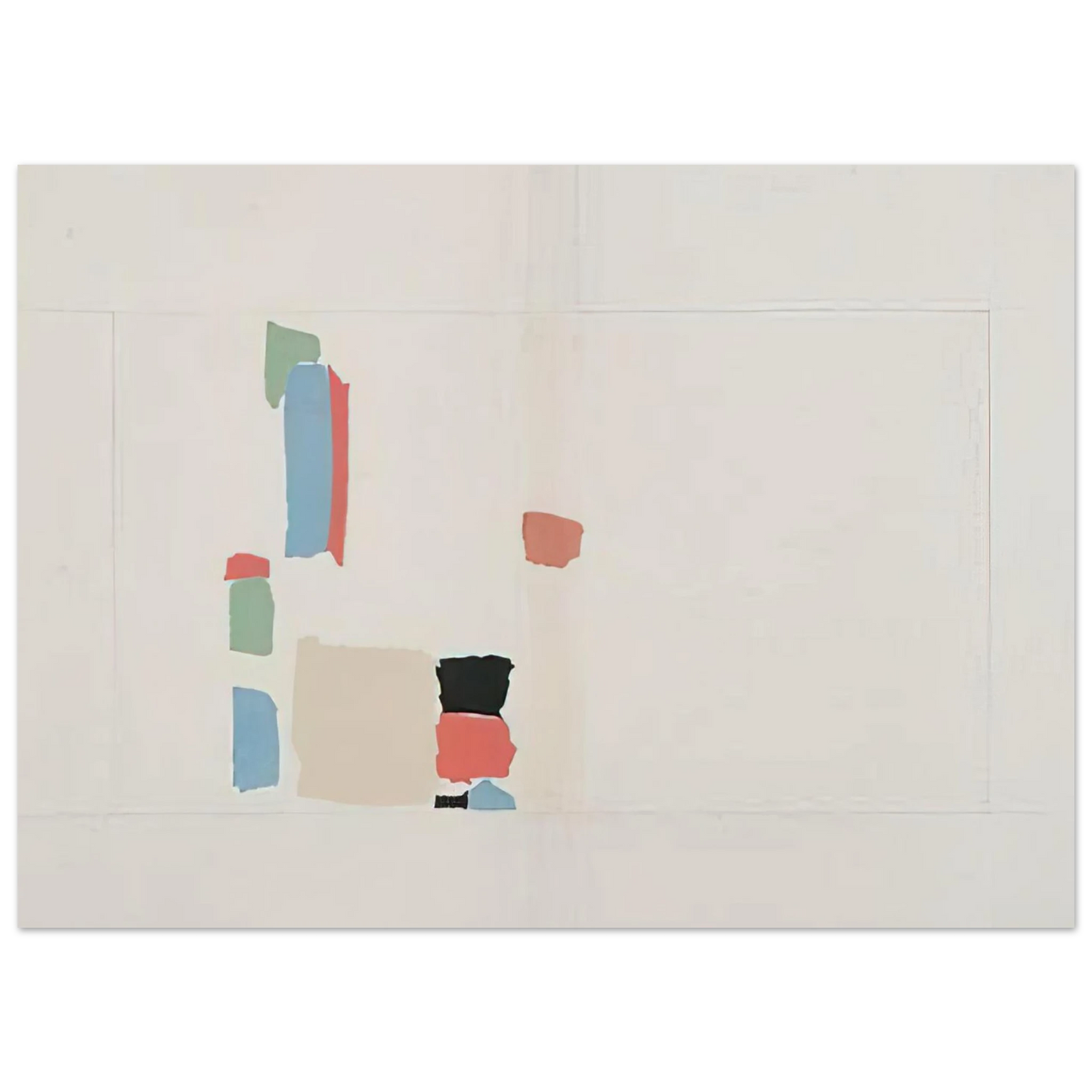 Nicolas de Stael - Abstract Composition - Lyrical Abstraction Fine Art Poster - 75x100 cm / 30x40 inches