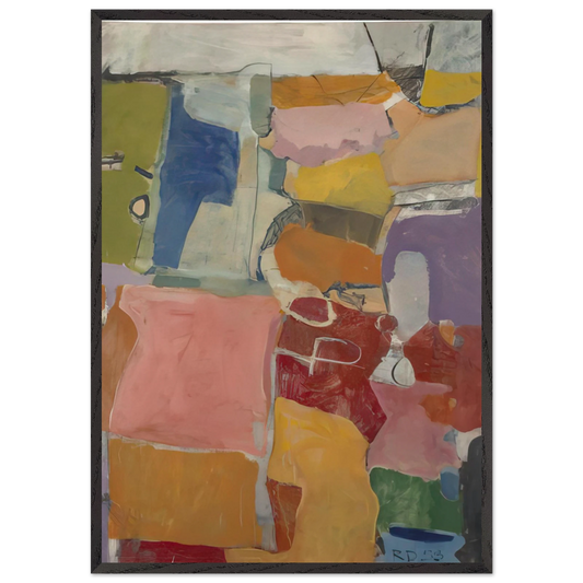 Urbana - Richard Diebenkorn Framed Art Print – Black Wooden Frame - Default Title - -Framed Art Print